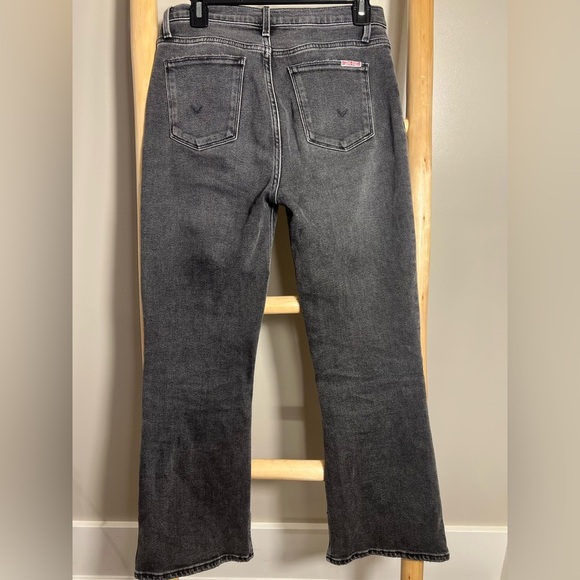 Hudson 28 denim Blair high-rise bootcut crop Women's Gray Jeans pockets - Picture 2 of 12